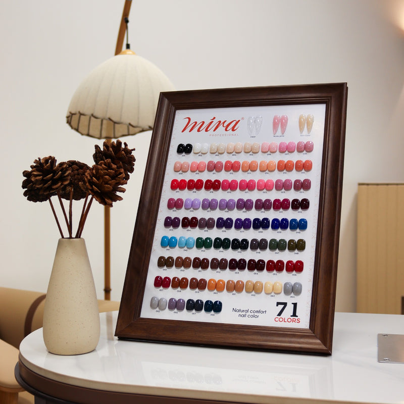 Gel nail polish - Mira gel nail polish - Mira professional - 71 shades - natural color - UAE - al basel cosmetics - gel nail polish - best gel nail polish in UAE