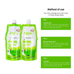 96H Apple Ammonia Free Brown  Hair and Beard Color - albasel cosmetics