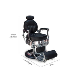 Barber Gents Hair Cutting Chair Black