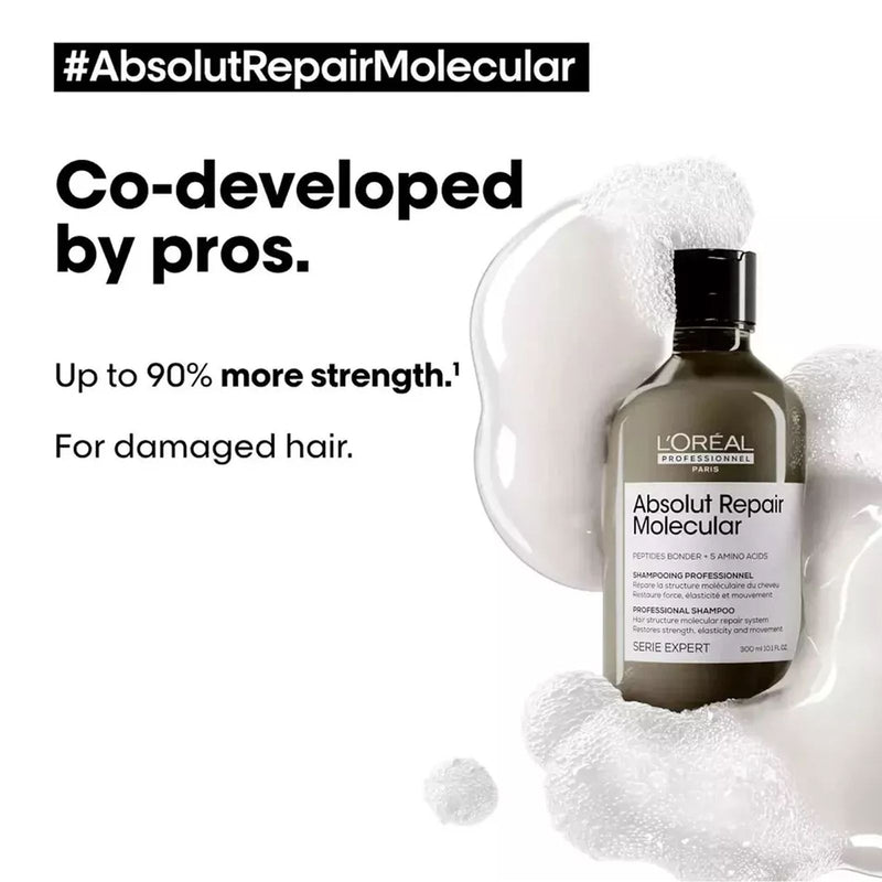 Absolute Repair Molecular Shampoo 300ml Loreal Professional SE - loreal uae - al basel cosmetics