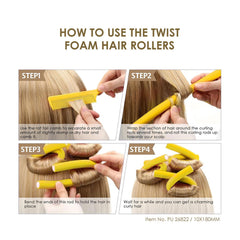 Curly Sponge Flex Hair Rollers PU 269(10pcs) - al basel cosmetics