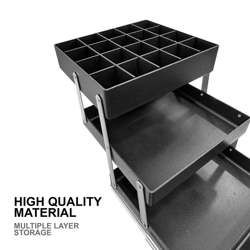 Black Makeup Box Beauty Case Small 3629A