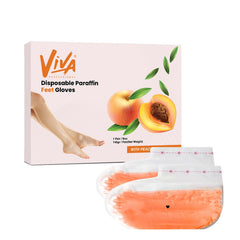 Disposable Paraffin Feet Gloves Peach 1 Pair/Box Viva - al basel cosmetics