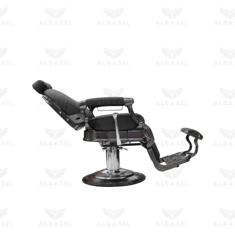 Black Salon Professional Hair Styling Barber Gents Chair - gents chair- al basel cosmetics