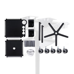 Professional Hair Coloring Trolley with Two Trays for Salon Spa - al basel cosmetics