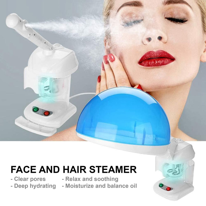 Portable TableTop Mini Facial and Hair Steamer 2 in 1 for Beauty Salon Spa Viva - facial steamer - hair steamer - al basel cosmetics