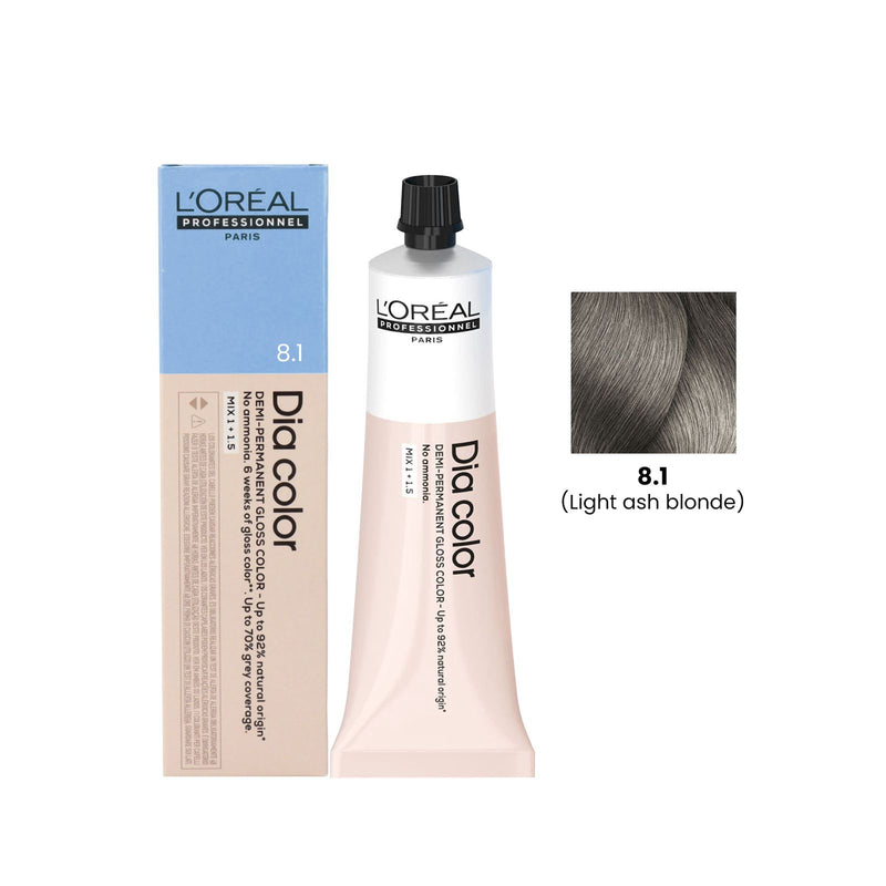 Hair Color Dia Color 60ml 8.1 Light Ash Blonde Loreal Professional