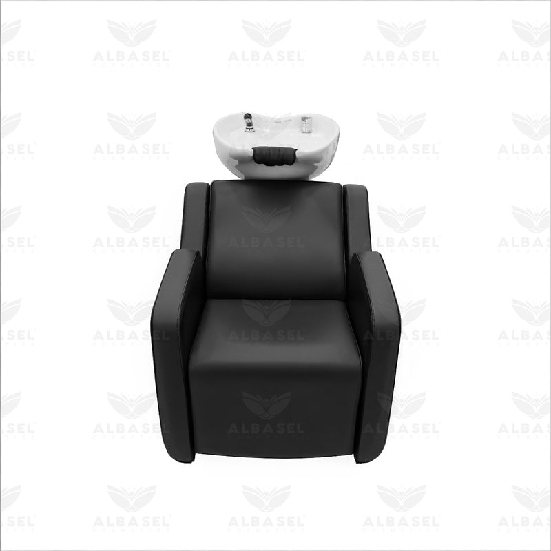 Black Salon Spa Professional Hair Washing Shampoo Chair - al basel cosmetics 