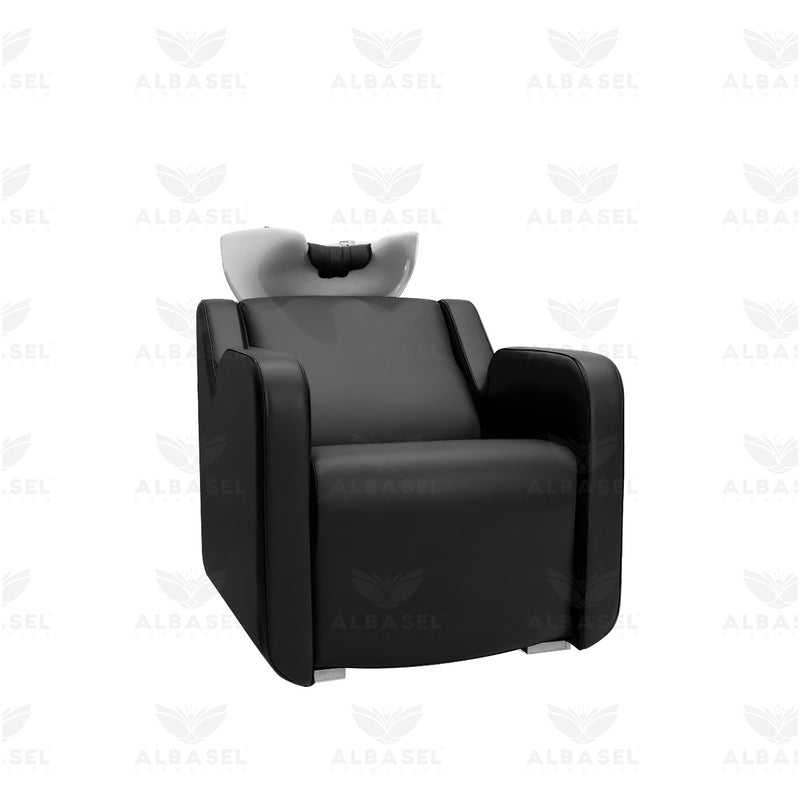Black Salon Spa Professional Hair Washing Shampoo Chair - al basel cosmetics 