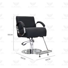 Professional Ladies Hair Cutting Styling Chair Black for Salon Spa