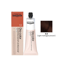 Hair Color Dia Color 60ml 5.5 Light Mahogany Brown Loreal Professional-L’Oreal hair color-loreal uae- loreal professional- Al basel Cosmetics
