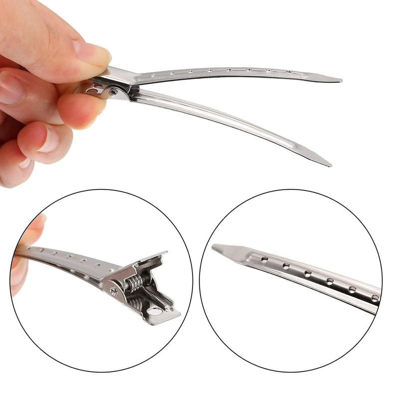 Mariani Large Duckbill Sectioning hair clips-12pcs - al basel cosmetics