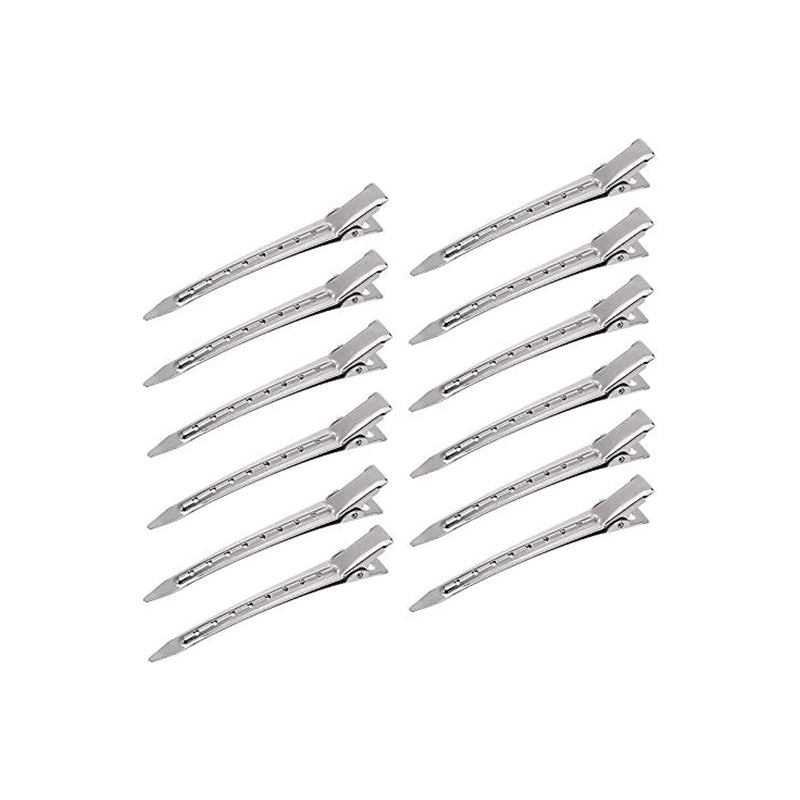 Mariani Large Duckbill Sectioning hair clips-12pcs - al basel cosmetics