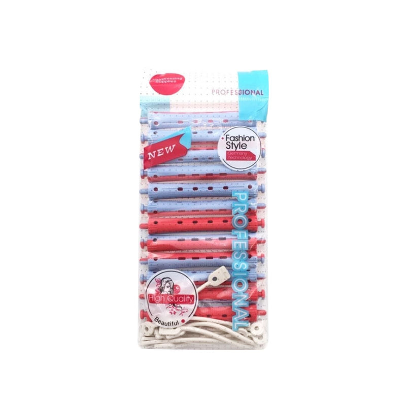Plastic Rollers for Hair Curling 12 pcs (PC 951) - al basel cosmetics