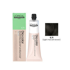 Hair Color Dia Color 60ml 5.71 Light Mat Ash Brown Loreal Professional-L’Oreal hair color-loreal uae- loreal professional- Al basel Cosmetics