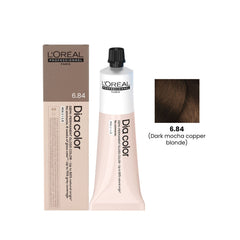 Hair Color Dia Color 60ml 6.84 Dark Mocha Copper Blonde Loreal Professional-L’Oreal hair color-loreal uae- loreal professional- Al basel Cosmetics