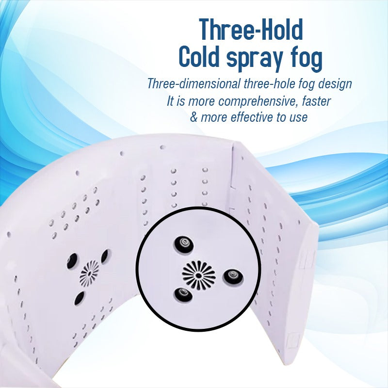Spectrometer Hot and Cold Spray - blue and white face Steamer - al basel cosmetics