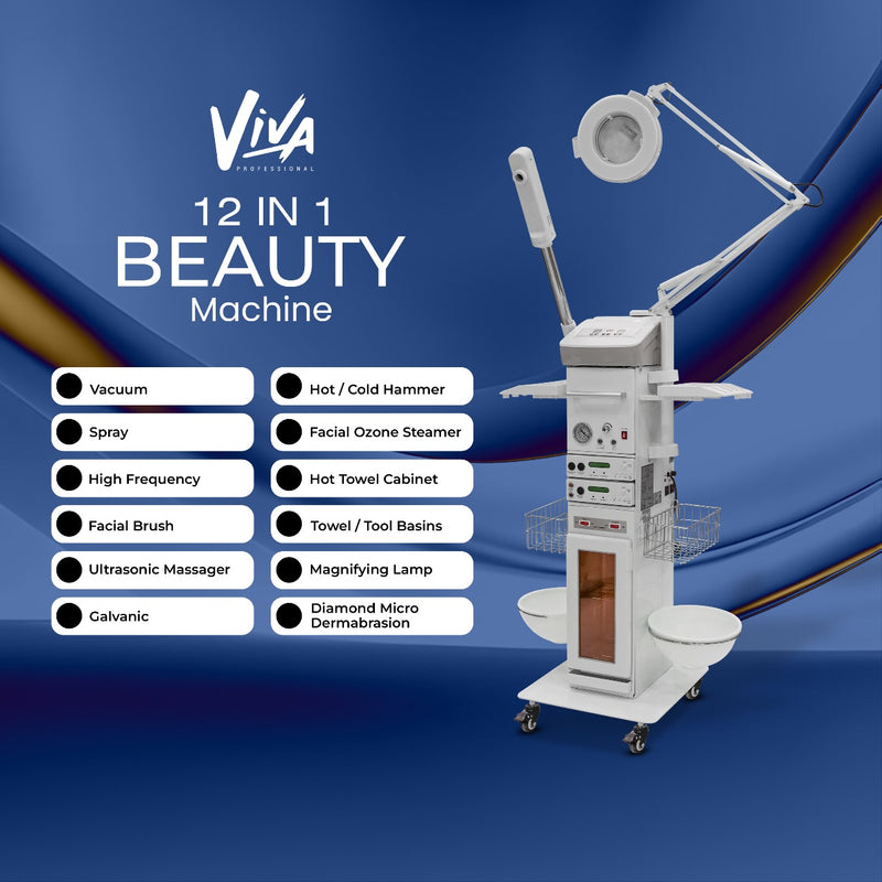 Salon Spa Professional Beauty Facial 12-in-1 Machine Viva - facial machine - al basel cosmetics