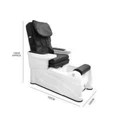 Salon Spa Pedicure Chair Black & White - Al Basel Cosmetics - UAE