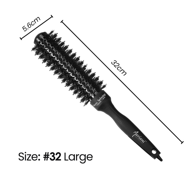 Mariani Ceramic Hair Brush Long Handle B69644XXL - 32 -al basel cosmetics