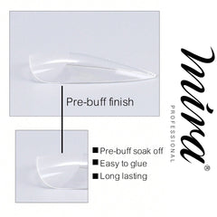 Clear Soft Gel Nail Tips Short Oval Shape 500pcs per Box Mira - al basel cosmetics