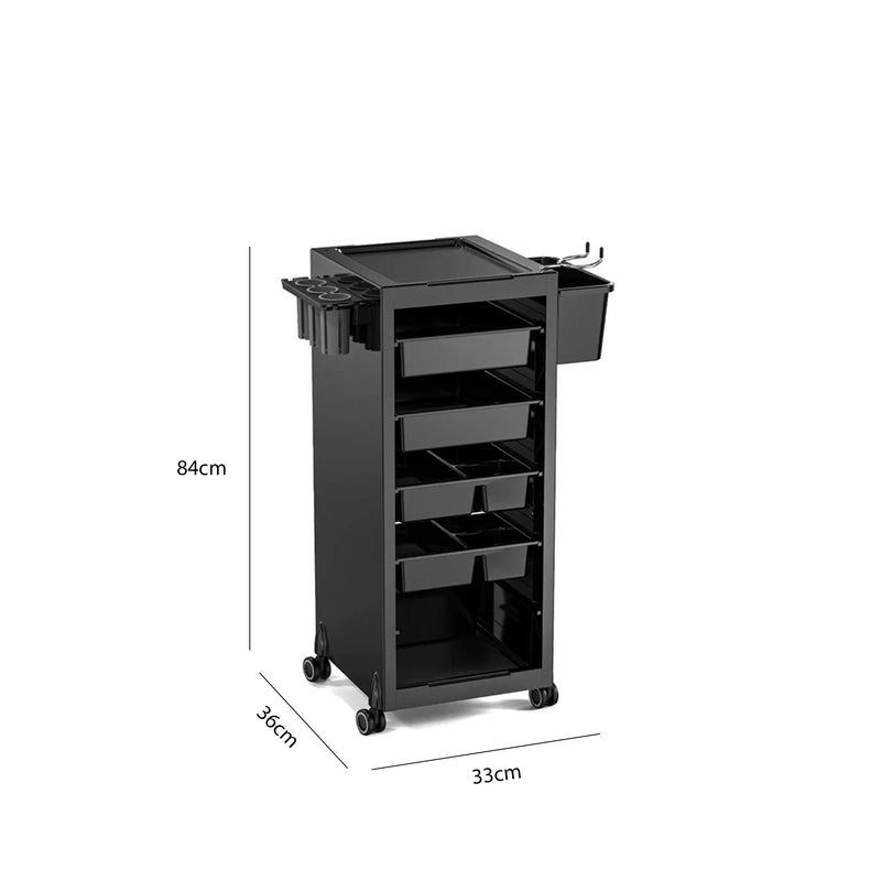 Viva Professional Salon Trolley with Storage and Hair Dryer Holders - Al Basel Cosmetics - UAE