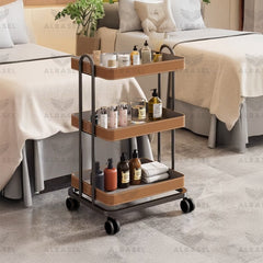 Biege Professional Salon & Spa Serving Trolley - salon furniture Saudi Arabia - Salon Trolley Qatar - Al Basel Cosmetics - UAE