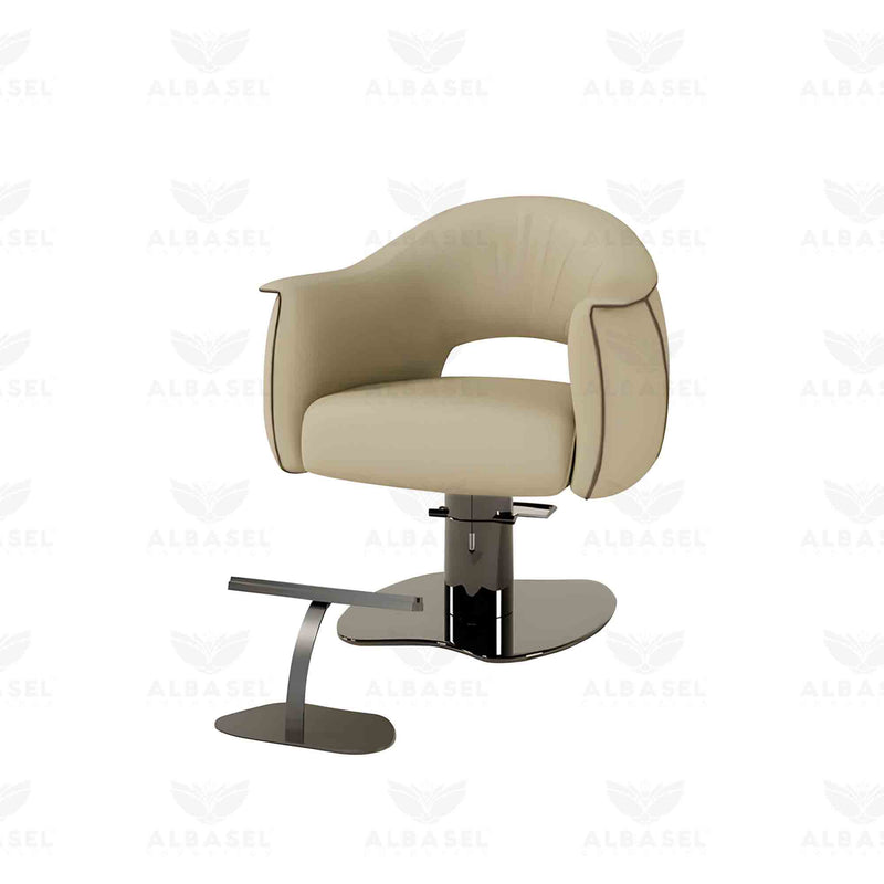 Beige Color Salon Spa Hair Styling Ladies Chair - salon chair - ladies chair - styling chair - al basel cosmetics