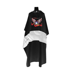 Salon Black Professional Hair Cutting Barber Cape Apron AC1361 6 3D Hot Painting-barber cape-apron-albasel cosmetics