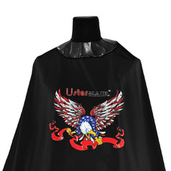 Salon Black Professional Hair Cutting Barber Cape Apron AC1361 6 3D Hot Painting-barber cape-apron-albasel cosmetics