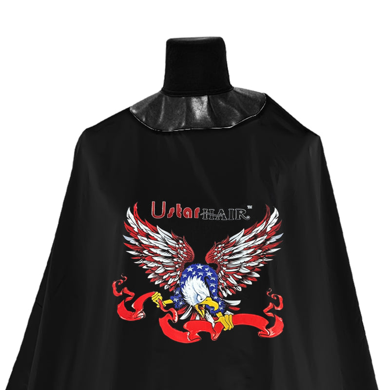 Salon Black Professional Hair Cutting Barber Cape Apron AC1361 6 3D Hot Painting-barber cape-apron-albasel cosmetics