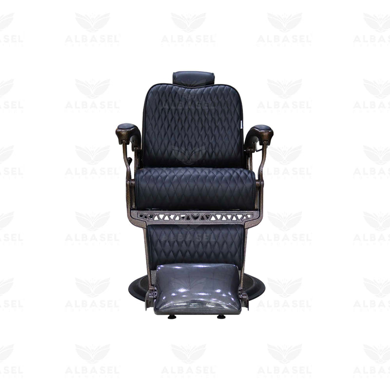 Black and Brown Barber Salon Hair Cutting Chair - albasel cosmetics