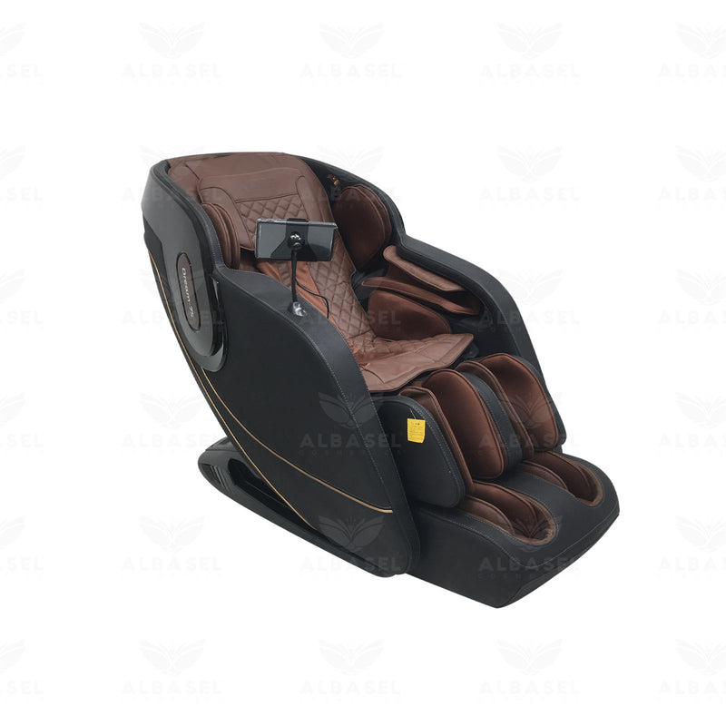 Black and Brown Electric Massage Chair - al basel cosmetics