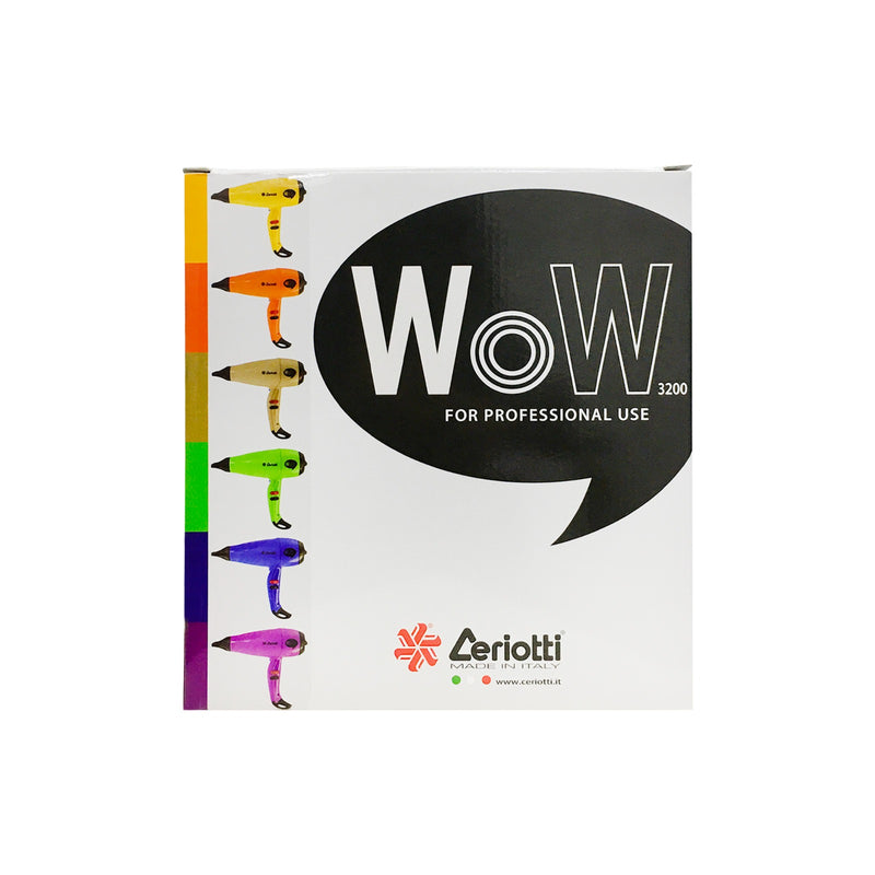Ceriotti WOW 3200 Professional Hair Dryer - Hair styling Equipments - Hair styling tools - Al Basel Cosmetics - hair dryer - styling tools - hair care - UAE - professional hair dryer - hair salon hair dryer - professional hairstyling tools