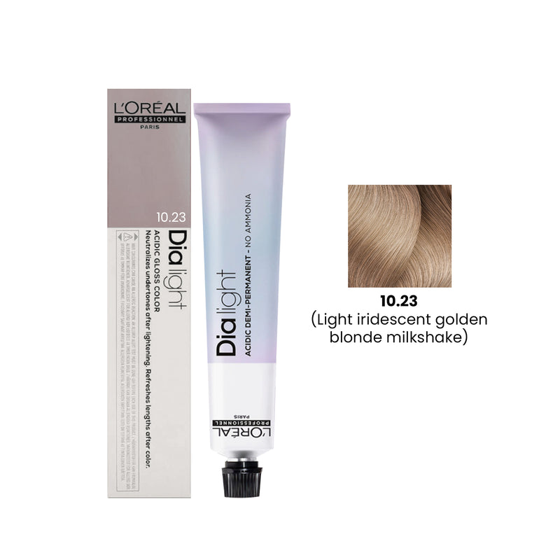 Hair Color Dia Light 50ml 10.23 Light Iridescent Golden Blonde Milkshake Loreal Professional