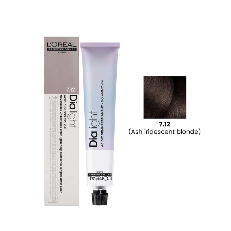Hair Color Dia Light 50ml 7.12 Ash Iridescent Blonde Loreal Professional