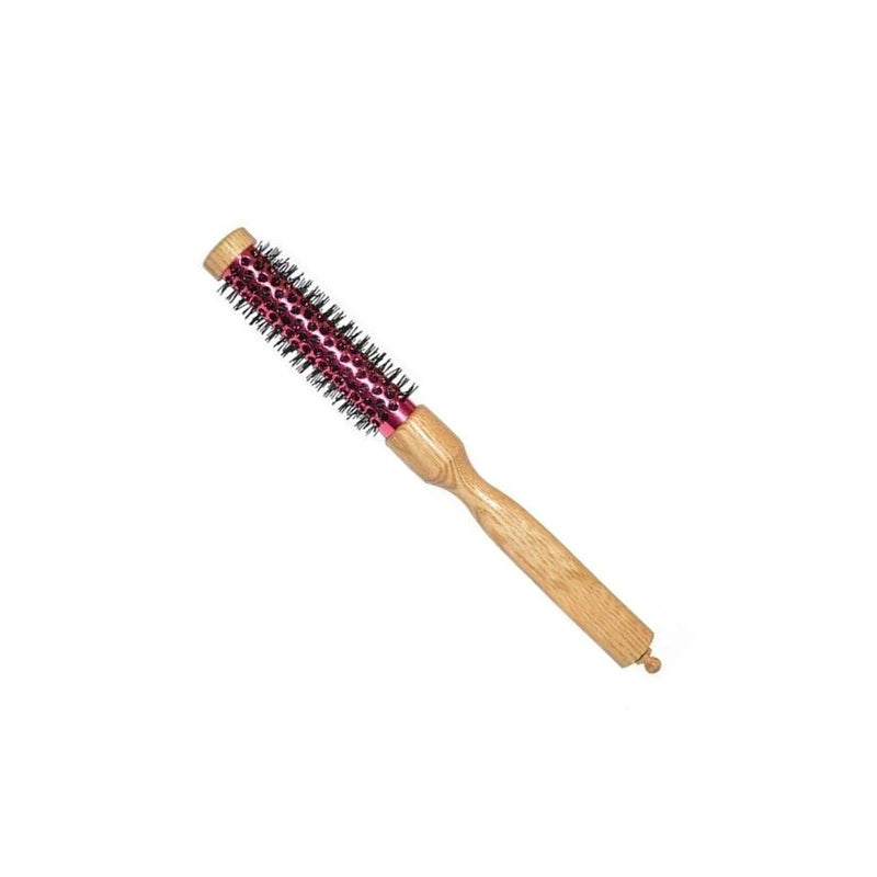 Hair Brush with wooden handle 1445 Red - al basel cosmetics