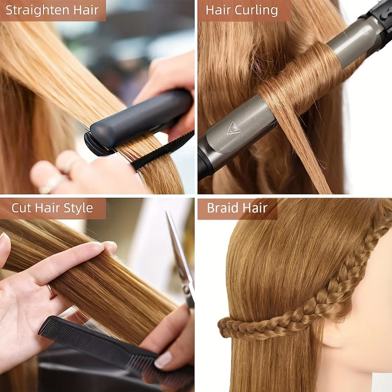 Mold with Long Hair for Hair Styling Training Head - al basel cosmetics