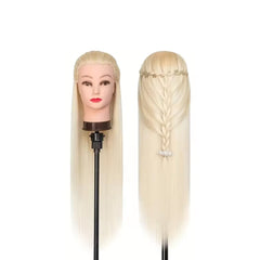 Mold with Long Hair for Hair Styling Training Head - al basel cosmetics