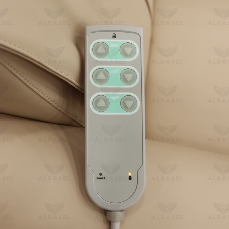 Hair Washing Shampoo Chair Beige Color for Salon Spa - Electric reclining hair washing chair for Salon Spa Saudi Arabia - Hair washing chair Bahrain - Al Basel Cosmetics - UAE