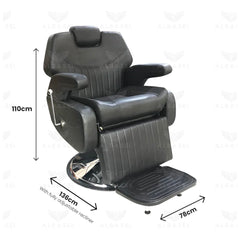Gents Salon Barber Chair Black Color-jumbo chair-gents chair-hair cutting chair-al basel cosmetics