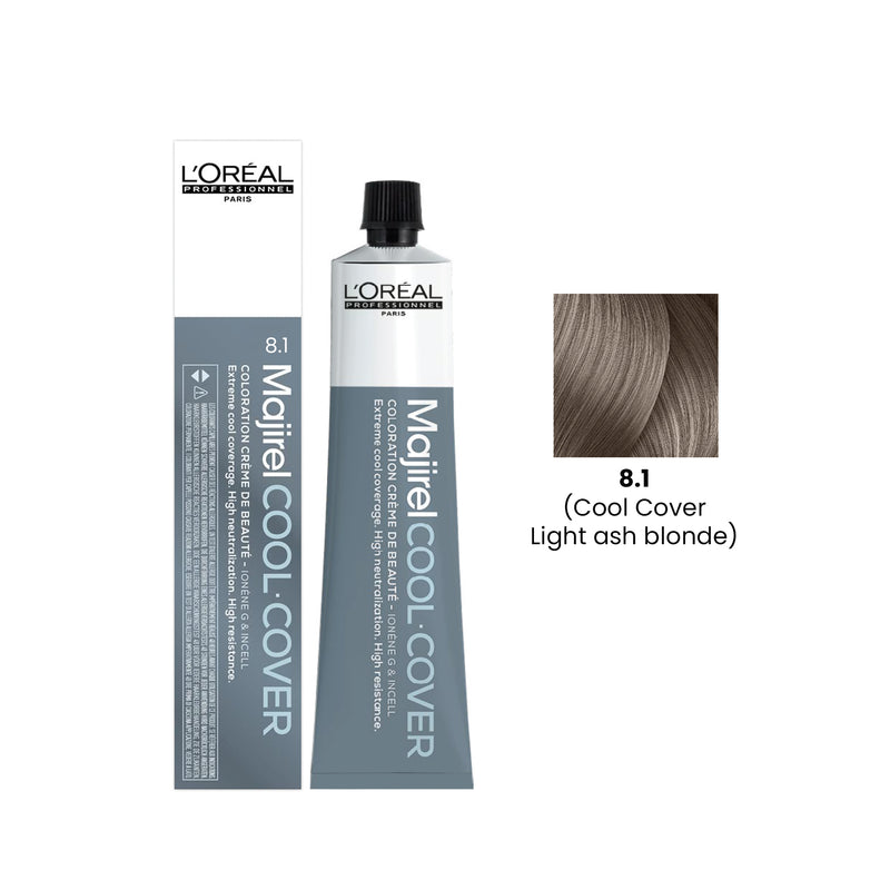 Hair Color Majirel Cool Cover 50ml 8.1 Light Ash Blonde Loreal Professional-L’Oreal hair color-loreal uae- loreal professional- Al basel Cosmetics