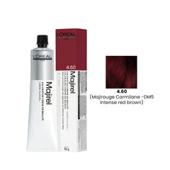 Hair Color Majirel 50ml 4.60 Dark Majirouge Carmilane DM5 Intense Red Brown Loreal Professional-L’Oreal hair color-loreal uae- loreal professional- Al basel Cosmetics