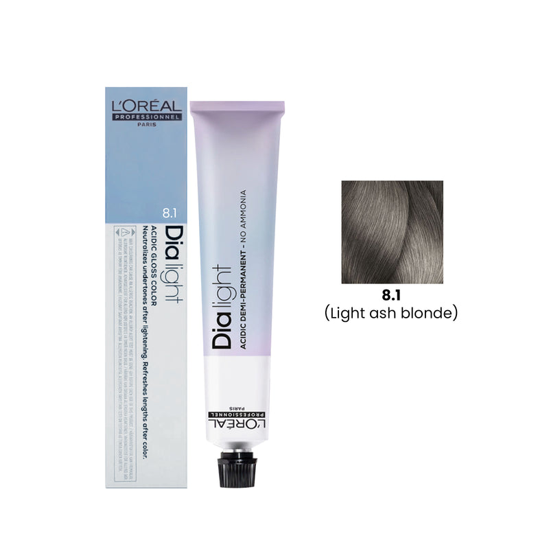 Hair Color Dia Light 50ml 8.1 Light Ash Blonde Loreal Professional-L’Oreal hair color-loreal uae- loreal professional- Al basel Cosmetics
