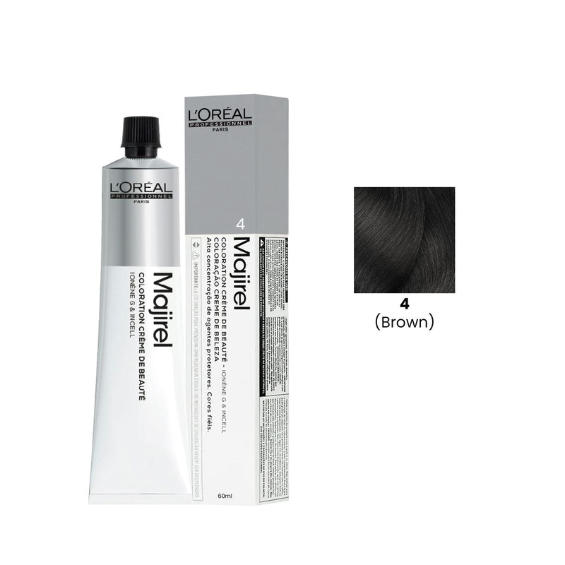 Hair Color Majirel 60ml 4 Brown Loreal Professional - Majirel hair color - Al Basel Cosmetics - UAE