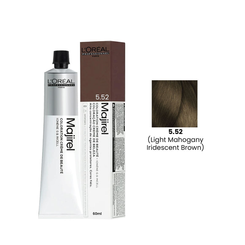 Hair Color Majirel 60ml 5.52 Light Mahogany Iridescent Brown Loreal Professional