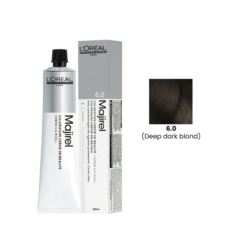 Hair Color Majirel 60ml 6.0 Deep Dark Blond Loreal Professional - Majirel hair color - Loreal UAE - Al Basel Cosmetics - UAE