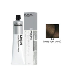 Hair Color Majirel 60ml 8.0 Deep Light Blonde Loreal Professional - Majirel hair color in UAE - Al Basel Cosmetics - UAE