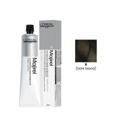 Hair Color Majirel 60ml 6 Dark Blond Loreal Professional - Majirel hair color in UAE - Loreal UAE - Professional hair color for salon - Al Basel Cosmetics