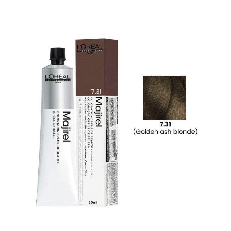 Hair Color Majirel 60ml 7.31 Golden Ash Blonde Loreal Professional - Loreal Professional - L’Oreal hair color - loreal uae - loreal professional - Al basel Cosmetics